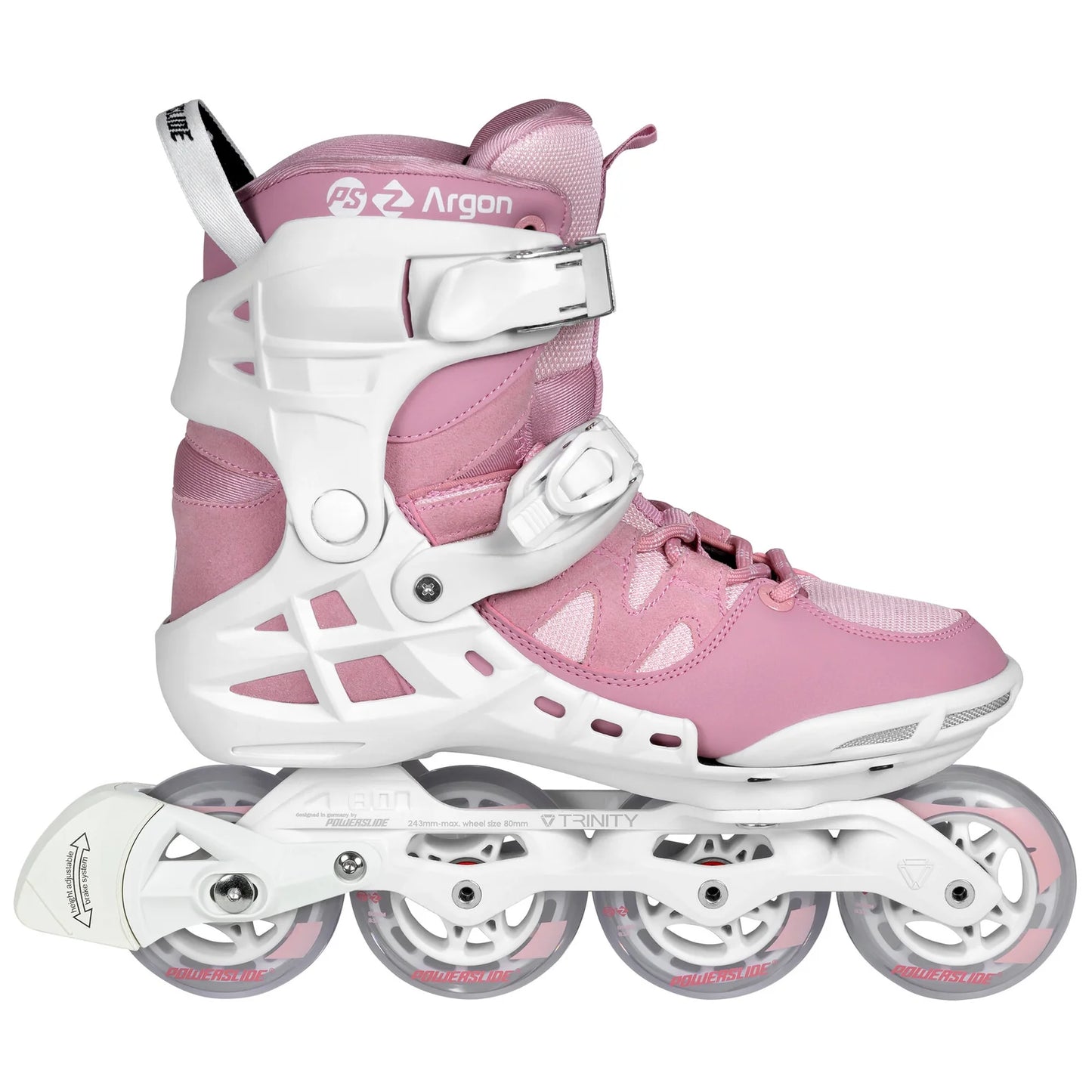 Powerslide Argon Rose 80