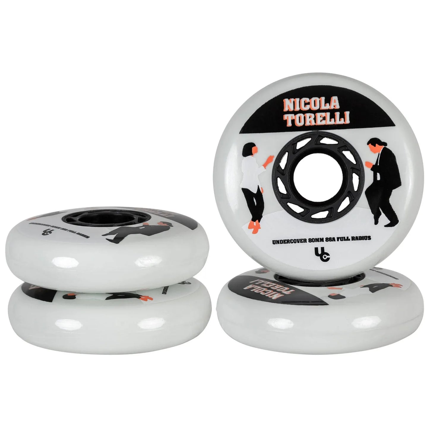 UC Movies Nicola Torelli White 80mm 86a 4-pack