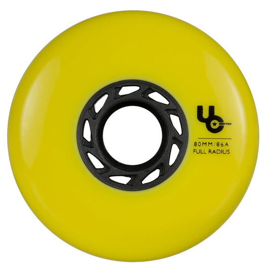 UC Team 80mm 86a Yellow 4-Pack